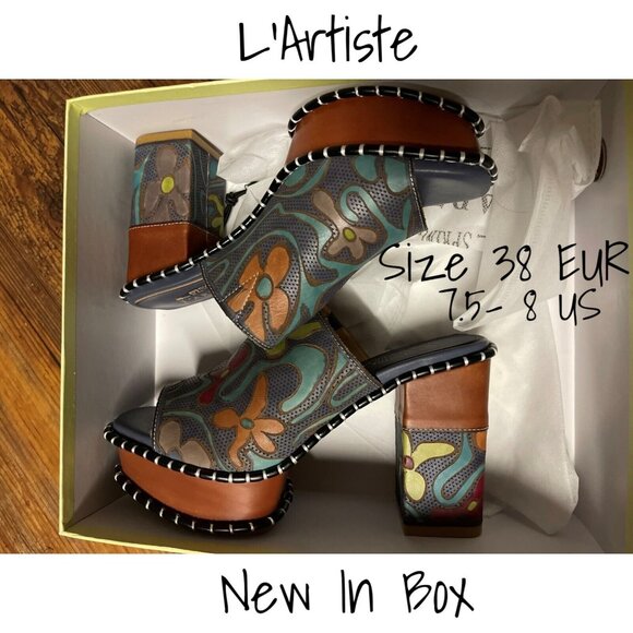 L'Artiste By Spring Step Women's Platform Sandals - Size 8 US (38 EUR) - New - Picture 1 of 6
